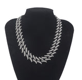 Colar Corrente Folhas Cubana Hip Hop