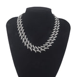 Colar Corrente Folhas Cubana Hip Hop