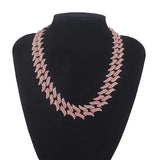 Colar Corrente Folhas Cubana Hip Hop