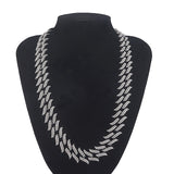 Colar Corrente Folhas Cubana Hip Hop