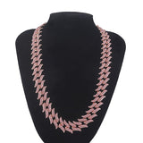 Colar Corrente Folhas Cubana Hip Hop