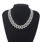 Colar Corrente Folhas Cubana Hip Hop