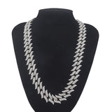 Colar Corrente Folhas Cubana Hip Hop