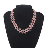 Colar Corrente Folhas Cubana Hip Hop