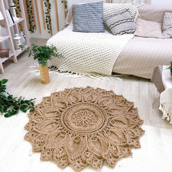 Tapete Mandala Russo de Crochê