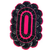 Tapete de Porta Oval em Crochê