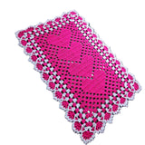 Tapete de Porta Retangular Coração