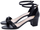 Sandália Salto Bloco Grosso Baixo 7050-10