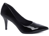 Sapato Scarpin Salto Fino Médio Verniz 8000-02