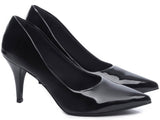 Sapato Scarpin Salto Fino Médio Verniz 8000-02