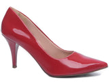 Sapato Scarpin Salto Fino Médio Verniz 8000-02