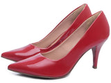 Sapato Scarpin Salto Fino Médio Verniz 8000-02
