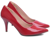 Sapato Scarpin Salto Fino Médio Verniz 8000-02