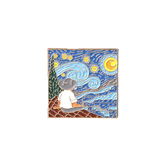 Pin Broche Boton Vincent Van Gogh