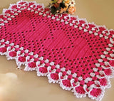 Tapete de Porta Retangular Coração