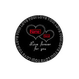 Colar Coração com Projeções Personalizável com Nome