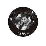 Colar Coração com Projeções Personalizável com Foto