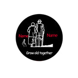 Colar Coração com Projeções Personalizável com Nome