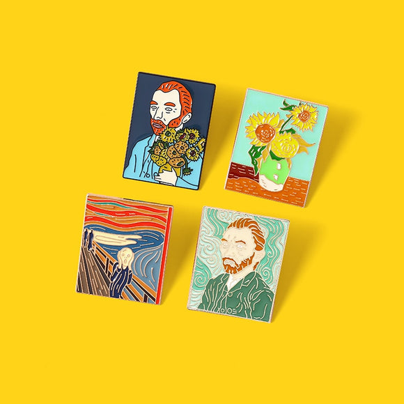 Pin Broche Boton Pinturas de Van Gogh